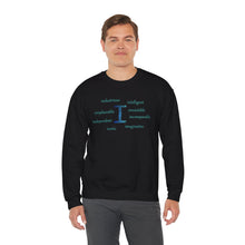 Load image into Gallery viewer, I Alphabet Sweatshirt, Optimistic, Mental Health, Motivational Alphabet Initial "I" Unisex Heavy Blend™ Crewneck Sweatshirt, Self-affirming Sweatshirt