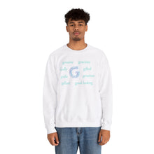 Load image into Gallery viewer, G Alphabet Sweatshirt, Motivational, Optimistic, Alphabet Initial "G", Mental Health Unisex Heavy Blend™ Crewneck Sweatshirt, Self-affirming shirt