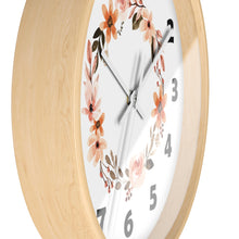 Load image into Gallery viewer, Flower Circle Wall Clock, Flower Ring Wall Clock