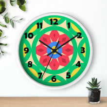 Load image into Gallery viewer, Green Mandala Wall Clock
