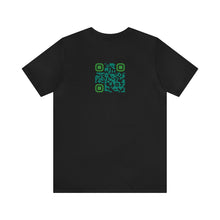 Load image into Gallery viewer, Empathy is Free Unisex Jersey Short Sleeve Tee, QR Code T-shirt, Hidden Message t-shirt, Positive T-shirt, Empowering T-shirt