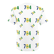 Load image into Gallery viewer, St. Vincent and the Grenadines Area Code 784 Unisex Tee (white)