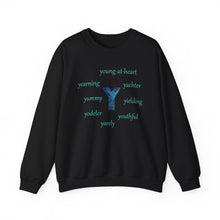 Load image into Gallery viewer, Y Alphabet Sweatshirt, Alphabet Initial "Y" Motivational, Optimistic, Mental Health, Unisex Heavy Blend™ Crewneck Sweatshirt, Self-affirming Sweatshirt
