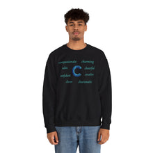 Load image into Gallery viewer, C Alphabet Sweatshirt, Alphabet Initial "C" Unisex Heavy Blend™ Crewneck Optimistic, Motivational, Mental Health Sweatshirt, Self-affirming Sweatshirt