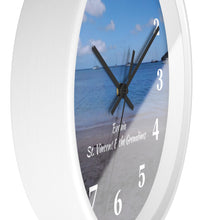 Load image into Gallery viewer, Bequia Beach St. Vincent and the Grenadines Wall Clock
