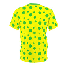 Load image into Gallery viewer, Green Spotted Yellow Unisex Tee