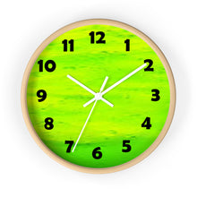 Load image into Gallery viewer, Lime Green Color Wall Clock