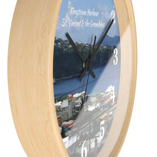 Load image into Gallery viewer, Kingstown City and Harbor St. Vincent and the Grenadines Photo Wall Clock