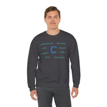 Load image into Gallery viewer, C Alphabet Sweatshirt, Alphabet Initial "C" Unisex Heavy Blend™ Crewneck Optimistic, Motivational, Mental Health Sweatshirt, Self-affirming Sweatshirt