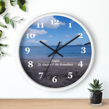 Load image into Gallery viewer, Bequia Beach St. Vincent and the Grenadines Wall Clock