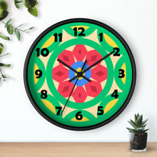 Load image into Gallery viewer, Green Mandala Wall Clock