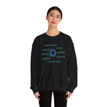 Load image into Gallery viewer, O Alphabet Initial "O", Motivational, Mental Health, Optimistic Unisex Self-affirming Sweatshirt