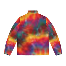 Load image into Gallery viewer, Tie Dye Men's Puffer Jacket (AOP)