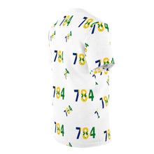 Load image into Gallery viewer, St. Vincent and the Grenadines Area Code 784 Unisex Tee (white)