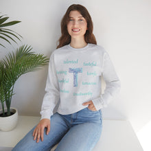 Load image into Gallery viewer, T Alphabet Sweatshirt, Alphabet Initial "T", Mental Health, Motivational, Optimistic Unisex Heavy Blend™ Crewneck Sweatshirt, Self-affirming Sweatshirt