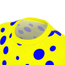 Load image into Gallery viewer, Blue Spotted Yellow Unisex Tee