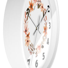 Load image into Gallery viewer, Flower Circle Wall Clock, Flower Ring Wall Clock