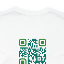 Load image into Gallery viewer, Empathy is Free Unisex Jersey Short Sleeve Tee, QR Code T-shirt, Hidden Message t-shirt, Positive T-shirt, Empowering T-shirt