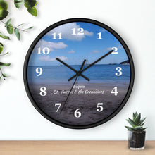 Load image into Gallery viewer, Bequia Beach St. Vincent and the Grenadines Wall Clock