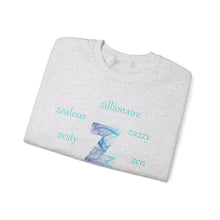 Load image into Gallery viewer, Z Alphabet Sweatshirt, Motivational, Mental Health, Alphabet Initial "Z" Unisex Heavy Blend™ Crewneck Sweatshirt, Self-affirming Sweatshirt