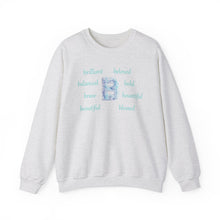 Load image into Gallery viewer, B Alphabet Sweatshirt, Motivational, Alphabet Initial "B", Motivational, Mental Health Unisex Heavy Blend™ Crewneck, Self-affirming Sweatshirt
