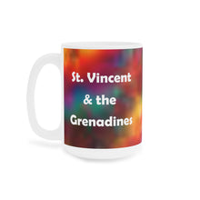 Load image into Gallery viewer, St. Vincent and the Grenadines Tie Dye Ceramic Mugs (11oz\15oz)