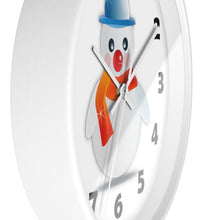 Load image into Gallery viewer, Snowman Wall Clock Whimsical Winter Snowman Wall Clock – Cute & Festive Timepiece