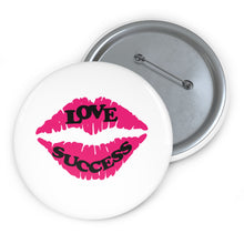 Load image into Gallery viewer, Love and Success Kiss Pin – Pink Lips Good-Vibes Charm