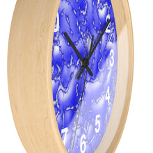 Load image into Gallery viewer, Blue Cracked Lava Wall Clock, Blue Relief Wall Clock