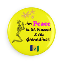Load image into Gallery viewer, St. Vincent and the Grenadines Praying for Peace Magnet, (Button, Round) (1 & 10 pcs)