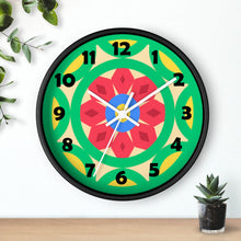 Load image into Gallery viewer, Green Mandala Wall Clock