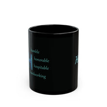 Load image into Gallery viewer, H Alphabet 11oz Mug, Initial Letter Mug, Self-affirming Mug, Mental Health Black Coffee Mug, Motivation Mug
