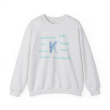 Load image into Gallery viewer, K Alphabet Sweatshirt, Alphabet Initial "K" Motivational, Mental Health, Optimistic, Unisex Heavy Blend™ , Self-affirming Sweatshirt