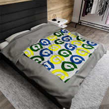 Load image into Gallery viewer, St. Vincent and the Grenadines Independence Spirals Velveteen Plush Blanket