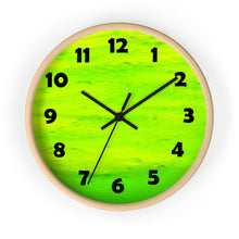 Load image into Gallery viewer, Lime Green Color Wall Clock