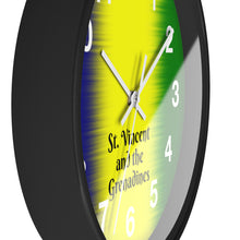 Load image into Gallery viewer, National Colors St. Vincent and the Grenadines Wall Clock