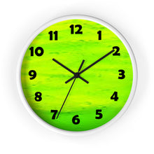 Load image into Gallery viewer, Lime Green Color Wall Clock