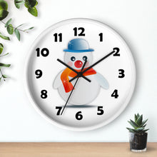 Load image into Gallery viewer, Snowman Wall Clock Whimsical Winter Snowman Wall Clock – Cute & Festive Timepiece