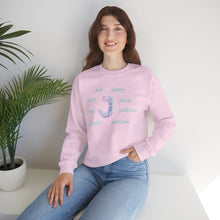 Load image into Gallery viewer, J Alphabet Sweatshirt, Alphabet Initial "J" Unisex Heavy Blend™ Mental Health, Optimistic, Motivational Crewneck Sweatshirt, Self-affirming Sweatshirt