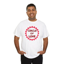 Load image into Gallery viewer, Circle of Love t-shirt, Love t-shirt, Valentine's Day Shirt, Hearts t-shirt, Unisex Heavy Cotton Tee