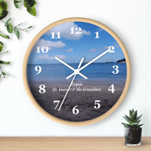 Load image into Gallery viewer, Bequia Beach St. Vincent and the Grenadines Wall Clock