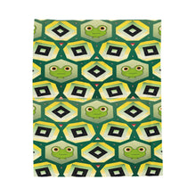 Load image into Gallery viewer, Frog Peepers Velveteen Plush Blanket