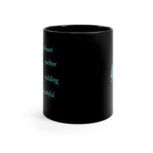 Load image into Gallery viewer, Y Alphabet 11oz Mug, Initial Letter Y Mug, Self-affirming Mug, Mental Health Black Coffee Mug, Motivation Mug