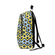 Load image into Gallery viewer, Unisex Fabric Backpack Zigzag Circles