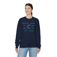Load image into Gallery viewer, C Alphabet Sweatshirt, Alphabet Initial "C" Unisex Heavy Blend™ Crewneck Optimistic, Motivational, Mental Health Sweatshirt, Self-affirming Sweatshirt