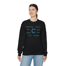 Load image into Gallery viewer, C Alphabet Sweatshirt, Alphabet Initial "C" Unisex Heavy Blend™ Crewneck Optimistic, Motivational, Mental Health Sweatshirt, Self-affirming Sweatshirt