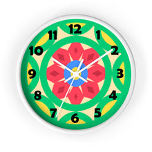 Load image into Gallery viewer, Green Mandala Wall Clock