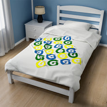 Load image into Gallery viewer, St. Vincent and the Grenadines Independence Spirals Velveteen Plush Blanket