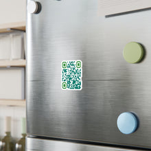 Load image into Gallery viewer, QR Code Waterproof Kiss-Cut Vinyl Decal/Sticker - A Real Friend Wouldn't Hurt You