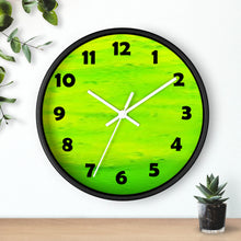 Load image into Gallery viewer, Lime Green Color Wall Clock